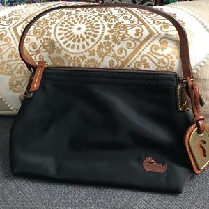 Dooney and Bourke nylon pouchette black purse bag